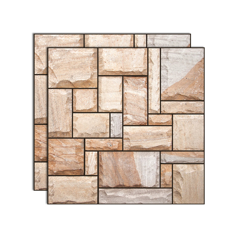 3D Peel and Stick Tiles Plastic Square Peel and Stick Tiles with Waterproof Light Orange Clearhalo 'Flooring 'Home Improvement' 'home_improvement' 'home_improvement_peel_stick_blacksplash' 'Peel & Stick Backsplash Tile' 'peel_stick_blacksplash' 'Walls & Ceilings' Walls and Ceiling' 7051131