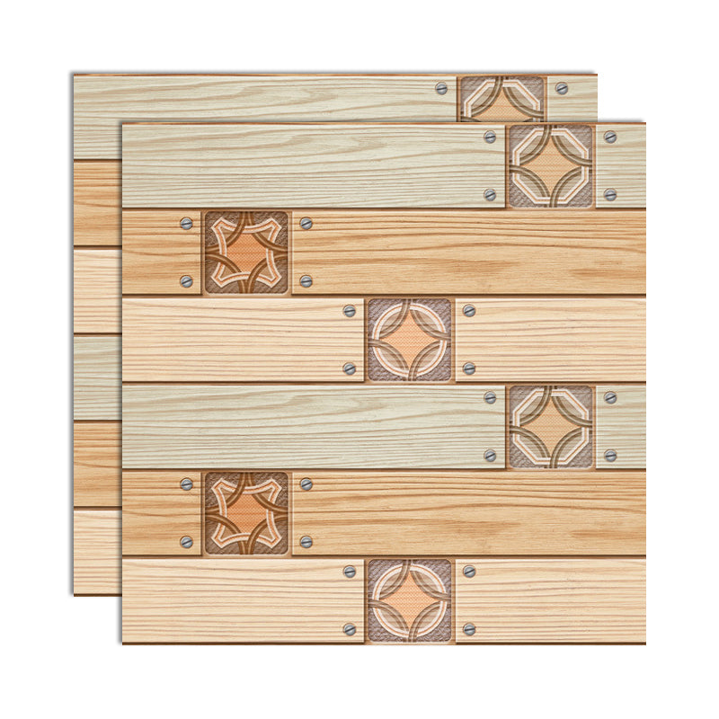 3D Peel and Stick Tiles Plastic Square Peel and Stick Tiles with Waterproof Beige Clearhalo 'Flooring 'Home Improvement' 'home_improvement' 'home_improvement_peel_stick_blacksplash' 'Peel & Stick Backsplash Tile' 'peel_stick_blacksplash' 'Walls & Ceilings' Walls and Ceiling' 7051150