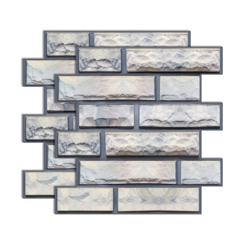 3D Peel and Stick Tiles Plastic Square Peel and Stick Tiles with Waterproof Light Blue-Yellow Clearhalo 'Flooring 'Home Improvement' 'home_improvement' 'home_improvement_peel_stick_blacksplash' 'Peel & Stick Backsplash Tile' 'peel_stick_blacksplash' 'Walls & Ceilings' Walls and Ceiling' 7051175