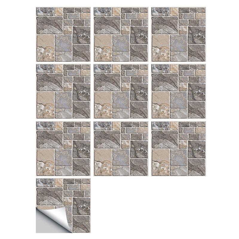 Plastic Peel and Stick Backsplash Tile Modern Simple Peel and Stick Backsplash Tile Clearhalo 'Flooring 'Home Improvement' 'home_improvement' 'home_improvement_peel_stick_blacksplash' 'Peel & Stick Backsplash Tile' 'peel_stick_blacksplash' 'Walls & Ceilings' Walls and Ceiling' 7051183