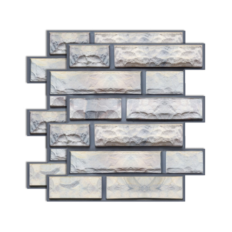 Plastic Peel and Stick Tiles 3D Square Waterproof Peel and Stick Tiles Yellow Blue Clearhalo 'Flooring 'Home Improvement' 'home_improvement' 'home_improvement_peel_stick_blacksplash' 'Peel & Stick Backsplash Tile' 'peel_stick_blacksplash' 'Walls & Ceilings' Walls and Ceiling' 7051260