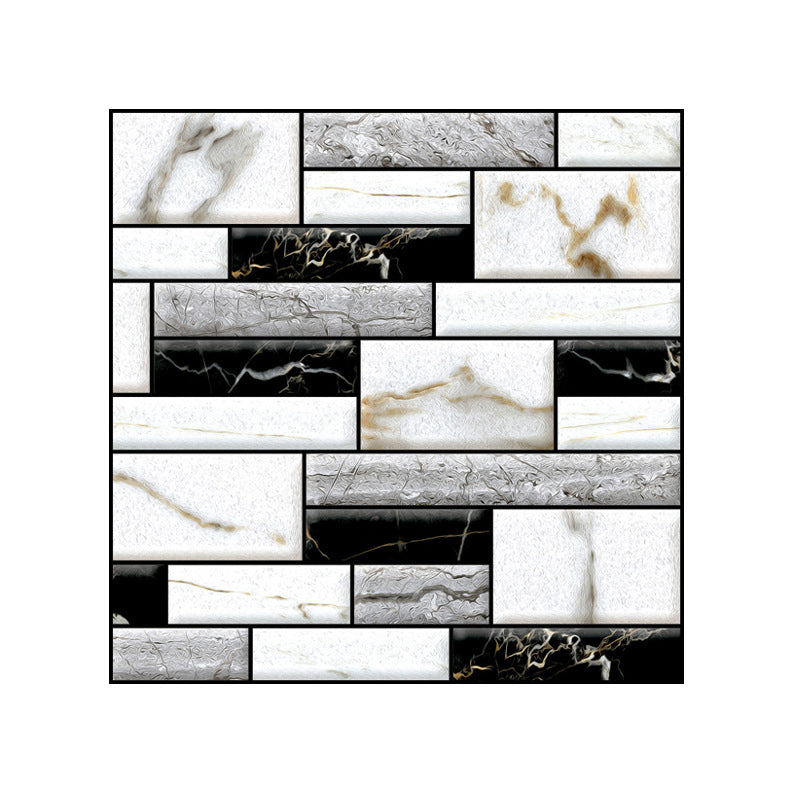 Plastic Peel and Stick Tiles 3D Square Waterproof Peel and Stick Tiles Clearhalo 'Flooring 'Home Improvement' 'home_improvement' 'home_improvement_peel_stick_blacksplash' 'Peel & Stick Backsplash Tile' 'peel_stick_blacksplash' 'Walls & Ceilings' Walls and Ceiling' 7051264