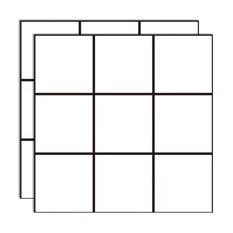 Plastic Peel and Stick Tiles 3D Square Waterproof Peel and Stick Tiles White Plaid Clearhalo 'Flooring 'Home Improvement' 'home_improvement' 'home_improvement_peel_stick_blacksplash' 'Peel & Stick Backsplash Tile' 'peel_stick_blacksplash' 'Walls & Ceilings' Walls and Ceiling' 7051287