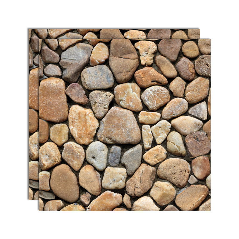 Plastic Peel and Stick Tiles 3D Square Waterproof Peel and Stick Tiles Brown Yellow Clearhalo 'Flooring 'Home Improvement' 'home_improvement' 'home_improvement_peel_stick_blacksplash' 'Peel & Stick Backsplash Tile' 'peel_stick_blacksplash' 'Walls & Ceilings' Walls and Ceiling' 7051294