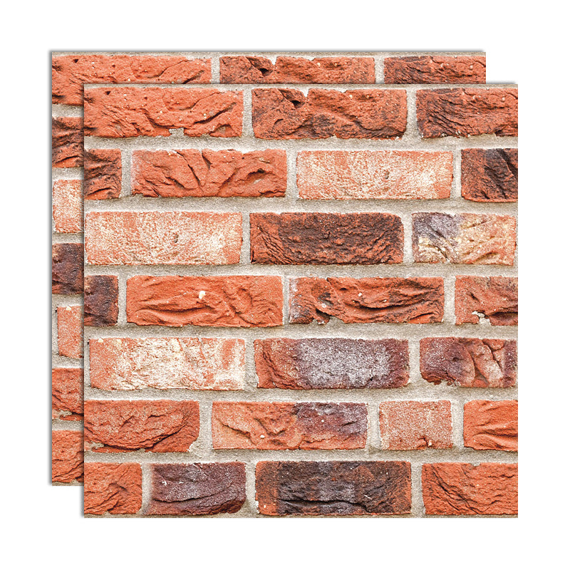 Plastic Peel and Stick Tiles 3D Square Waterproof Peel and Stick Tiles Red Orange Clearhalo 'Flooring 'Home Improvement' 'home_improvement' 'home_improvement_peel_stick_blacksplash' 'Peel & Stick Backsplash Tile' 'peel_stick_blacksplash' 'Walls & Ceilings' Walls and Ceiling' 7051298