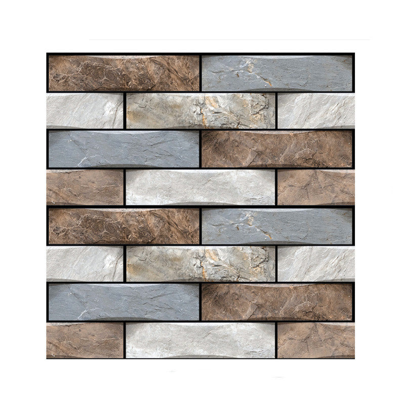 Plastic Peel & Stick Subway Tile 3D Subway Tile with Slip Resistant Clearhalo 'Flooring 'Home Improvement' 'home_improvement' 'home_improvement_peel_stick_blacksplash' 'Peel & Stick Backsplash Tile' 'peel_stick_blacksplash' 'Walls & Ceilings' Walls and Ceiling' 7051314