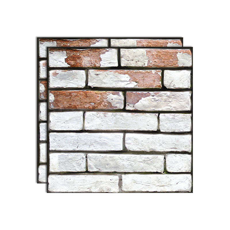 Plastic Peel & Stick Subway Tile 3D Subway Tile with Slip Resistant White-Saffron Clearhalo 'Flooring 'Home Improvement' 'home_improvement' 'home_improvement_peel_stick_blacksplash' 'Peel & Stick Backsplash Tile' 'peel_stick_blacksplash' 'Walls & Ceilings' Walls and Ceiling' 7051319