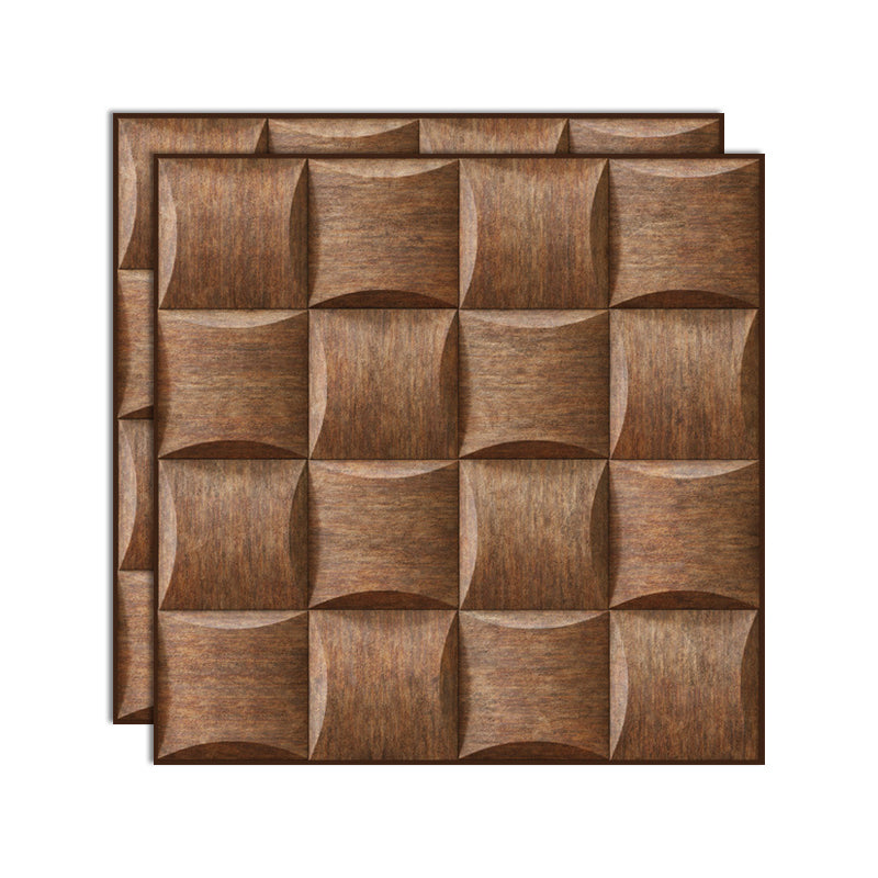 Plastic Peel & Stick Subway Tile 3D Subway Tile with Slip Resistant Brown Clearhalo 'Flooring 'Home Improvement' 'home_improvement' 'home_improvement_peel_stick_blacksplash' 'Peel & Stick Backsplash Tile' 'peel_stick_blacksplash' 'Walls & Ceilings' Walls and Ceiling' 7051321