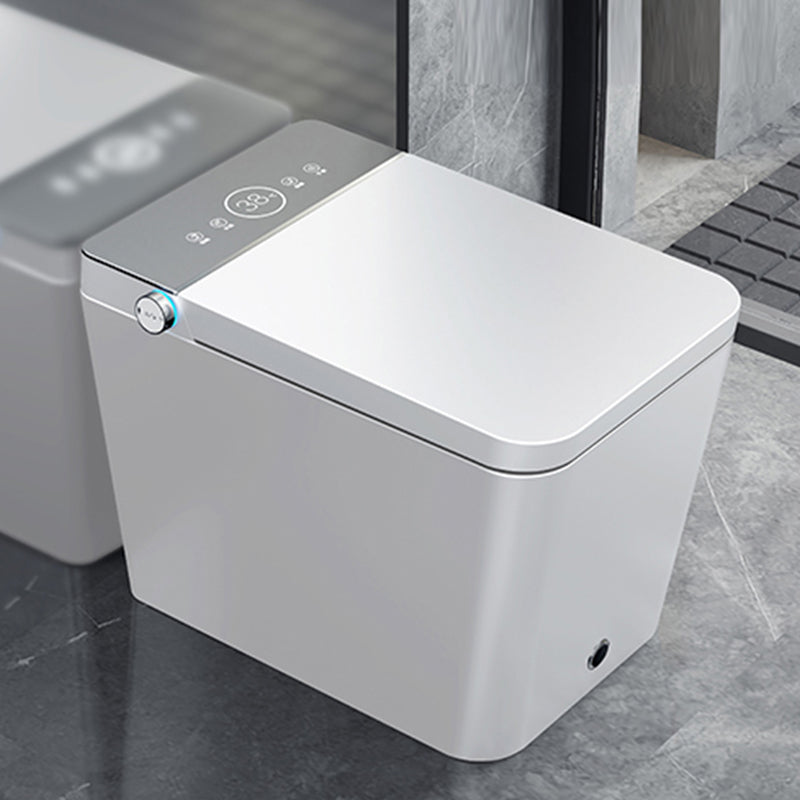 Contemporary Siphon Jet Flush Toilet Floor Mount Toilet Bowl for Bathroom White Clearhalo 'Bathroom Remodel & Bathroom Fixtures' 'Home Improvement' 'home_improvement' 'home_improvement_toilets' 'Toilets & Bidets' 'Toilets' 7056006