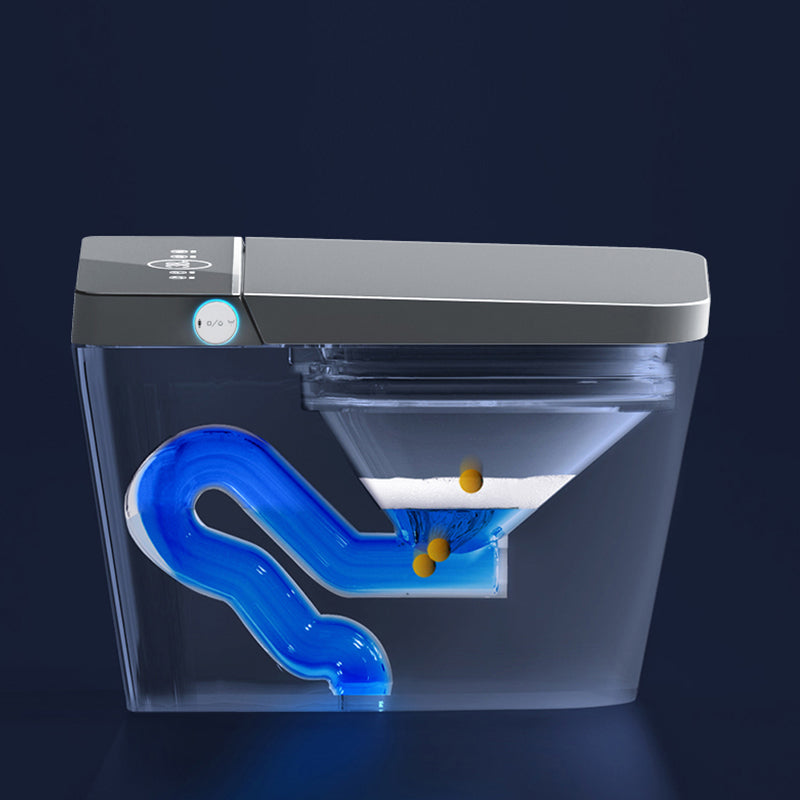 Contemporary Siphon Jet Flush Toilet Floor Mount Toilet Bowl for Bathroom Clearhalo 'Bathroom Remodel & Bathroom Fixtures' 'Home Improvement' 'home_improvement' 'home_improvement_toilets' 'Toilets & Bidets' 'Toilets' 7056014