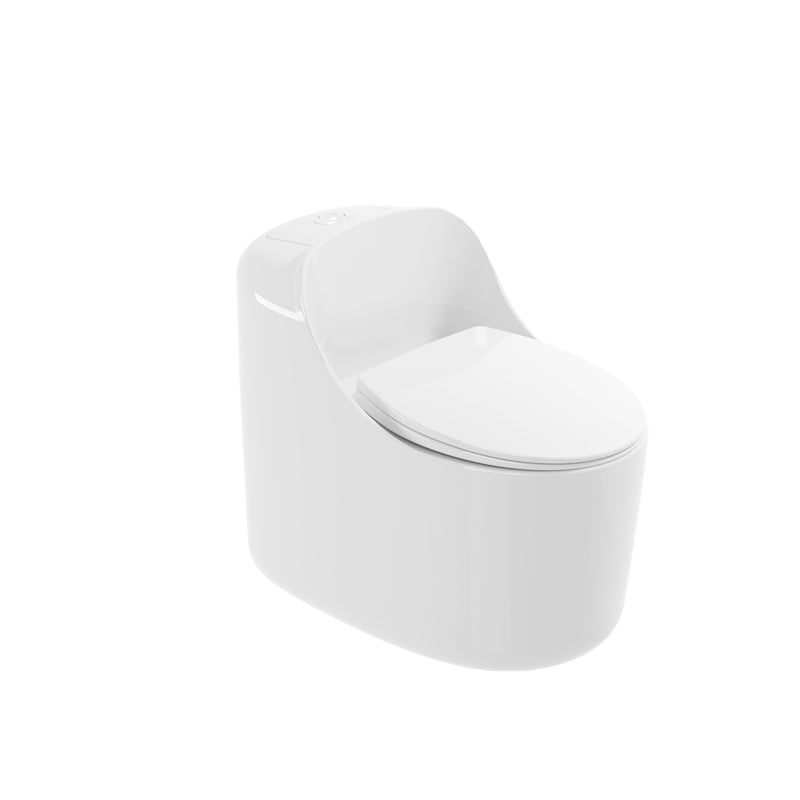 Modern Ceramic Flush Toilet Floor Mounted Urine Toilet with Seat for Washroom 16"L x 28"W x 25"H Clearhalo 'Bathroom Remodel & Bathroom Fixtures' 'Home Improvement' 'home_improvement' 'home_improvement_toilets' 'Toilets & Bidets' 'Toilets' 7056022