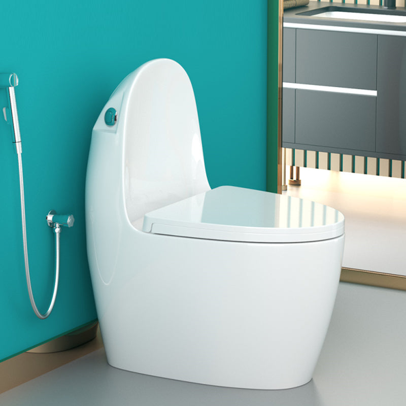 Modern Ceramic Flush Toilet Floor Mounted Urine Toilet with Seat for Washroom 17"L x 28"W x 32"H 14" Clearhalo 'Bathroom Remodel & Bathroom Fixtures' 'Home Improvement' 'home_improvement' 'home_improvement_toilets' 'Toilets & Bidets' 'Toilets' 7056025