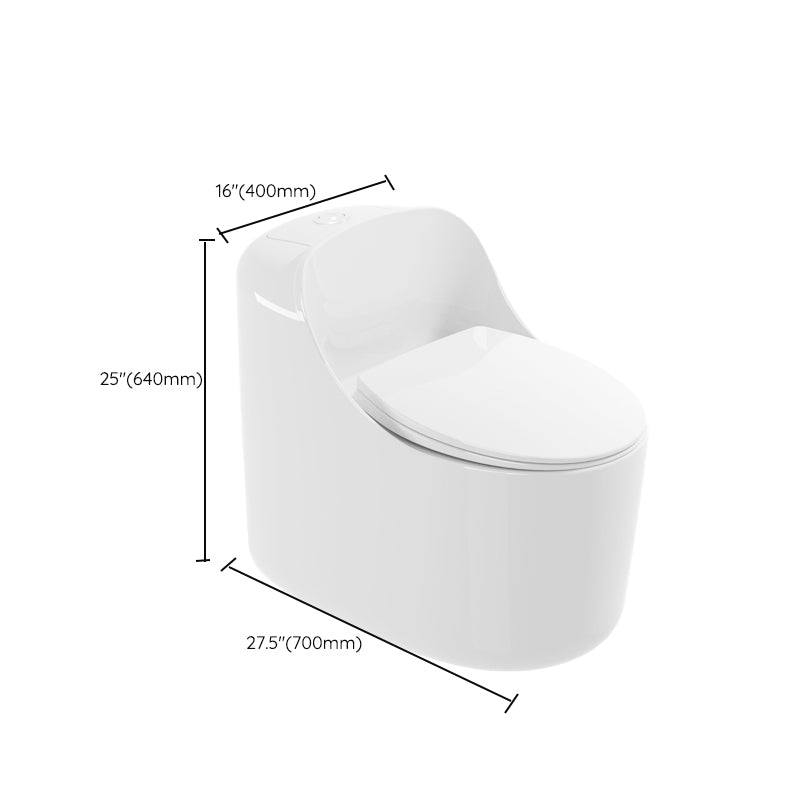 Modern Ceramic Flush Toilet Floor Mounted Urine Toilet with Seat for Washroom Clearhalo 'Bathroom Remodel & Bathroom Fixtures' 'Home Improvement' 'home_improvement' 'home_improvement_toilets' 'Toilets & Bidets' 'Toilets' 7056034