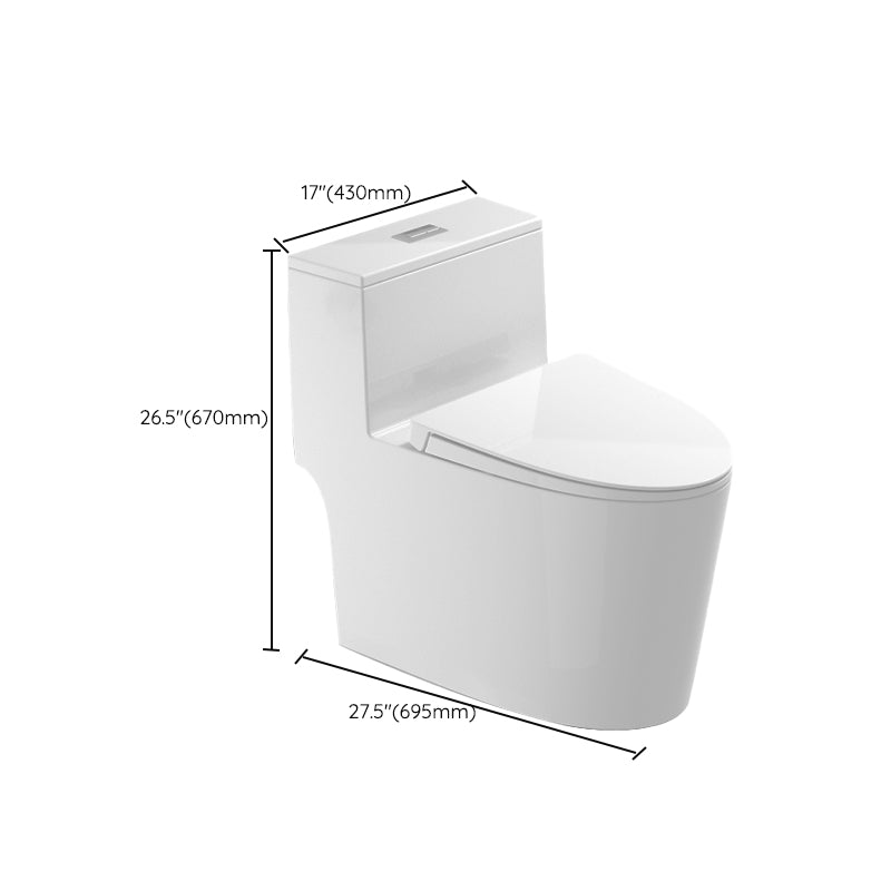 Modern Ceramic Flush Toilet Floor Mounted Urine Toilet with Seat for Washroom Clearhalo 'Bathroom Remodel & Bathroom Fixtures' 'Home Improvement' 'home_improvement' 'home_improvement_toilets' 'Toilets & Bidets' 'Toilets' 7056035