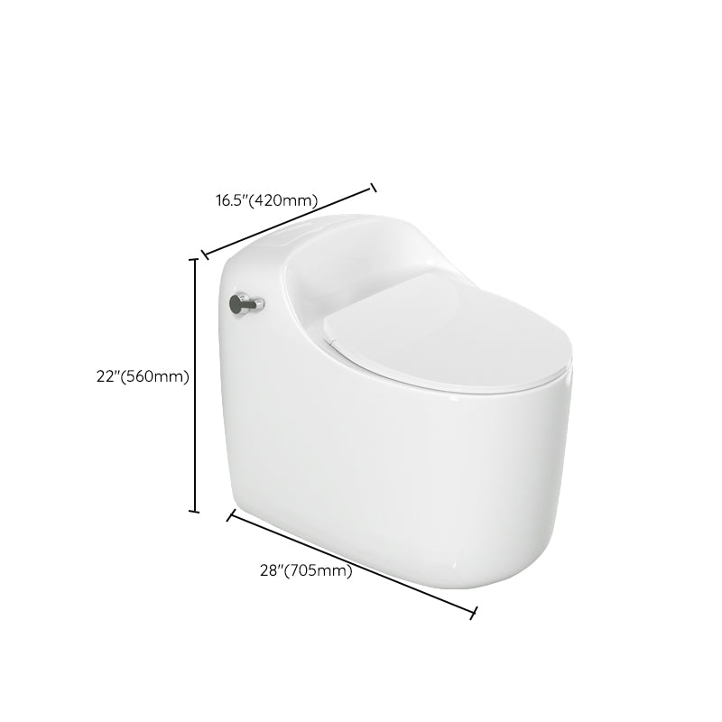 Modern Ceramic Flush Toilet Floor Mounted Urine Toilet with Seat for Washroom Clearhalo 'Bathroom Remodel & Bathroom Fixtures' 'Home Improvement' 'home_improvement' 'home_improvement_toilets' 'Toilets & Bidets' 'Toilets' 7056037