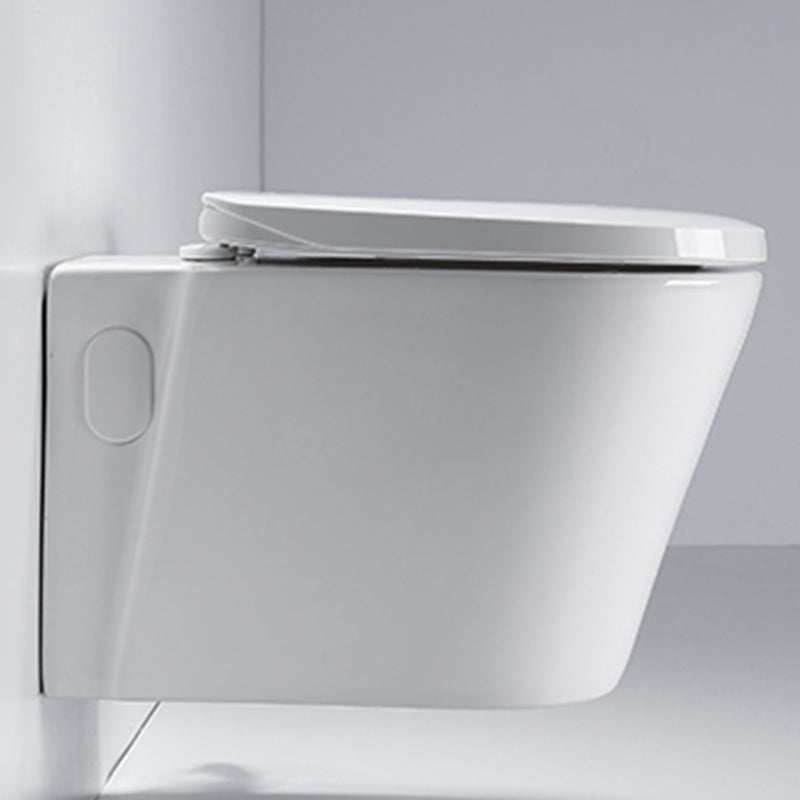 Contemporary One Piece Toilet Bowl Wall Mount Porcelain Flush Toilet Clearhalo 'Bathroom Remodel & Bathroom Fixtures' 'Home Improvement' 'home_improvement' 'home_improvement_toilets' 'Toilets & Bidets' 'Toilets' 7056043