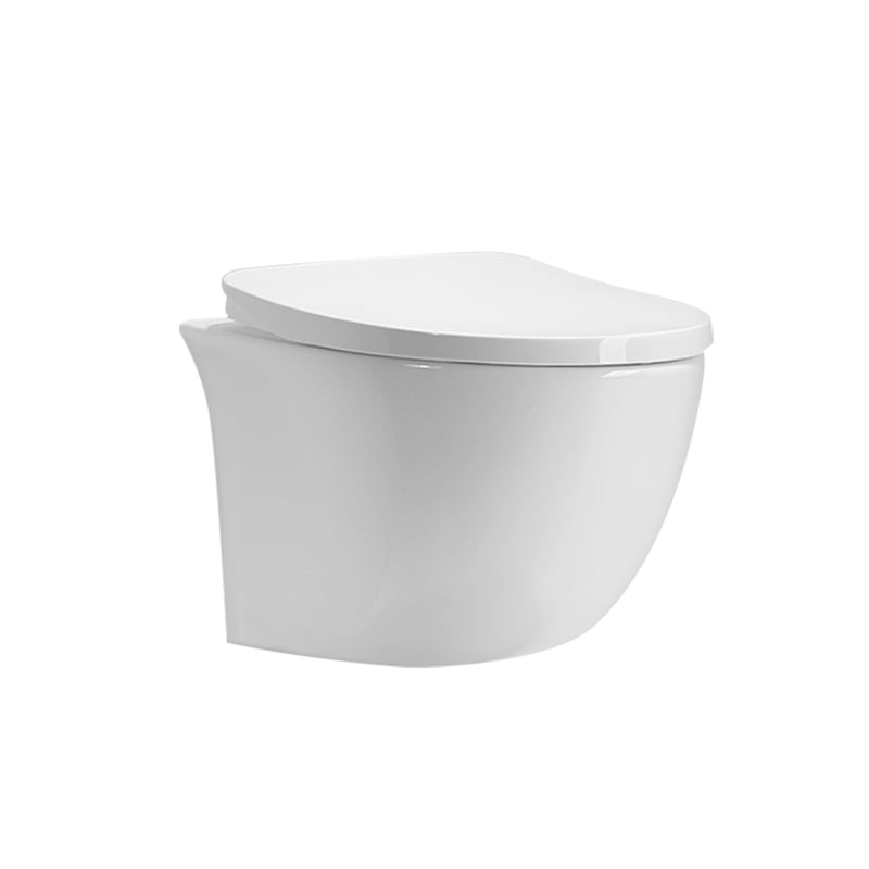 Contemporary One Piece Toilet Bowl Wall Mount Porcelain Flush Toilet Clearhalo 'Bathroom Remodel & Bathroom Fixtures' 'Home Improvement' 'home_improvement' 'home_improvement_toilets' 'Toilets & Bidets' 'Toilets' 7056049