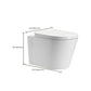Contemporary One Piece Toilet Bowl Wall Mount Porcelain Flush Toilet Clearhalo 'Bathroom Remodel & Bathroom Fixtures' 'Home Improvement' 'home_improvement' 'home_improvement_toilets' 'Toilets & Bidets' 'Toilets' 7056057