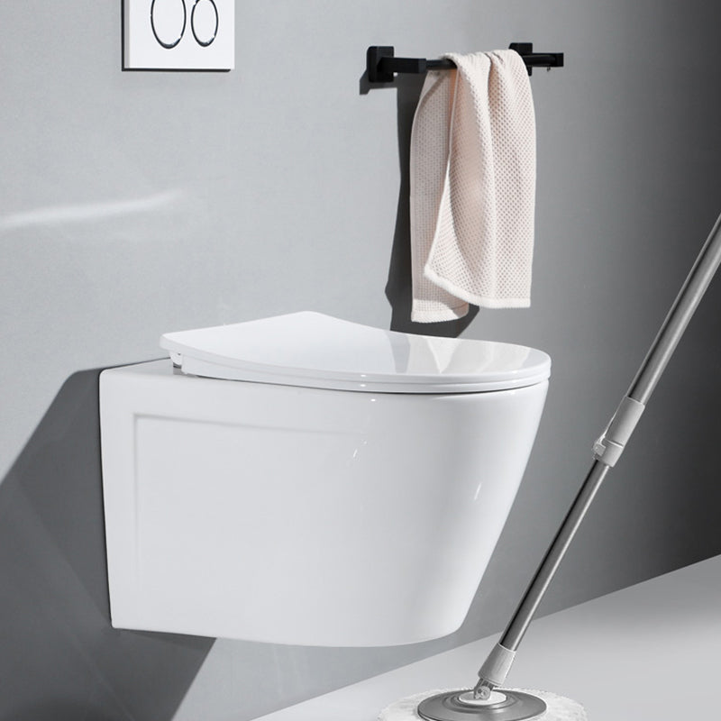 Modern Ceramic Flush Toilet Wall Mount White Urine Toilet with Seat for Bathroom Clearhalo 'Bathroom Remodel & Bathroom Fixtures' 'Home Improvement' 'home_improvement' 'home_improvement_toilets' 'Toilets & Bidets' 'Toilets' 7056065