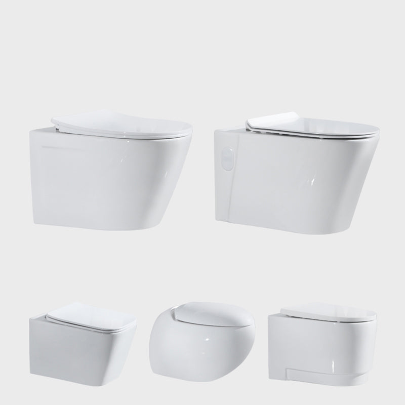 Modern Ceramic Flush Toilet Wall Mount White Urine Toilet with Seat for Bathroom Clearhalo 'Bathroom Remodel & Bathroom Fixtures' 'Home Improvement' 'home_improvement' 'home_improvement_toilets' 'Toilets & Bidets' 'Toilets' 7056068