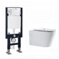 Modern Ceramic Flush Toilet Wall Mount White Urine Toilet with Seat for Bathroom 14"L x 22"W x 14"H Toilet with Freestanding Tanker Clearhalo 'Bathroom Remodel & Bathroom Fixtures' 'Home Improvement' 'home_improvement' 'home_improvement_toilets' 'Toilets & Bidets' 'Toilets' 7056084