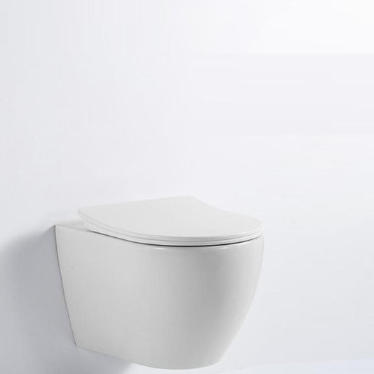 Modern Ceramic Flush Toilet Wall Mount White Urine Toilet for Washroom Clearhalo 'Bathroom Remodel & Bathroom Fixtures' 'Home Improvement' 'home_improvement' 'home_improvement_toilets' 'Toilets & Bidets' 'Toilets' 7056132