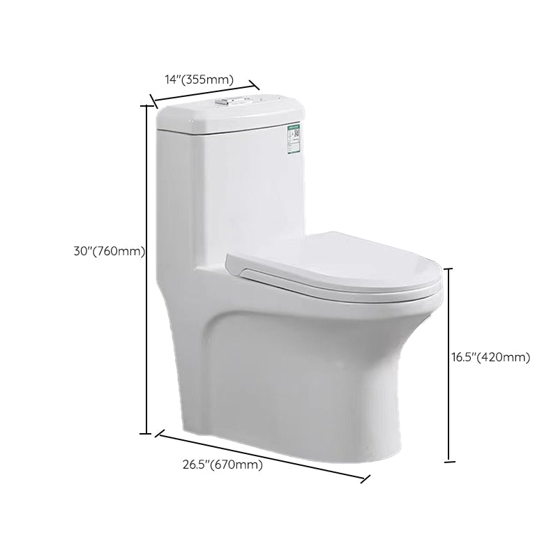 Modern Ceramic Flush Toilet Seat Included Toilet Bowl for Washroom Clearhalo 'Bathroom Remodel & Bathroom Fixtures' 'Home Improvement' 'home_improvement' 'home_improvement_toilets' 'Toilets & Bidets' 'Toilets' 7056178