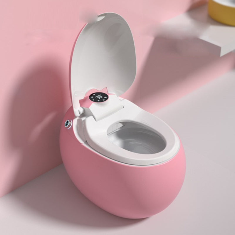 Contemporary Ceramic Flush Toilet Heated Seat Included Urine Toilet for Bathroom Clearhalo 'Bathroom Remodel & Bathroom Fixtures' 'Home Improvement' 'home_improvement' 'home_improvement_toilets' 'Toilets & Bidets' 'Toilets' 7056185