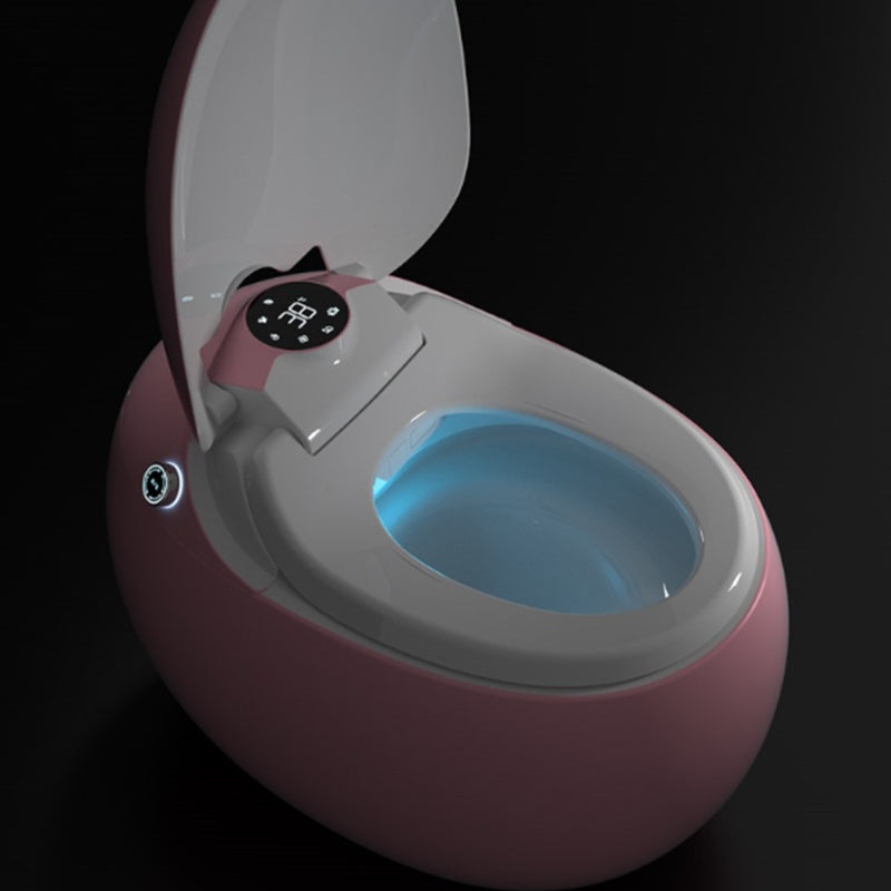 Contemporary Ceramic Flush Toilet Heated Seat Included Urine Toilet for Bathroom Clearhalo 'Bathroom Remodel & Bathroom Fixtures' 'Home Improvement' 'home_improvement' 'home_improvement_toilets' 'Toilets & Bidets' 'Toilets' 7056187