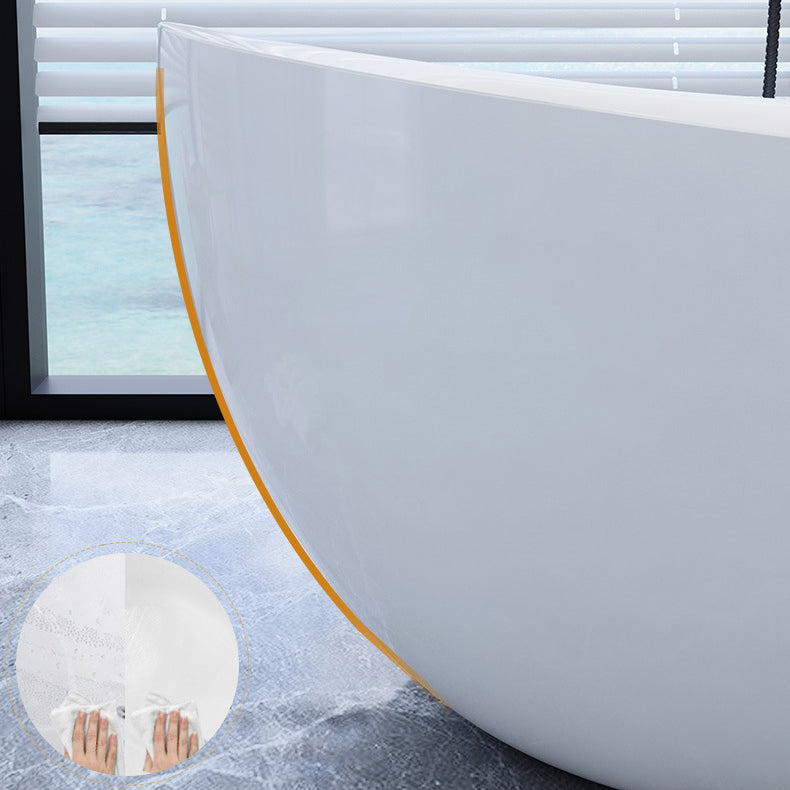 Modern Slipper Bathtub Freestanding Acrylic Soaking White Bath Clearhalo 'Bathroom Remodel & Bathroom Fixtures' 'Bathtubs' 'Home Improvement' 'home_improvement' 'home_improvement_bathtubs' 'Showers & Bathtubs' 7056213