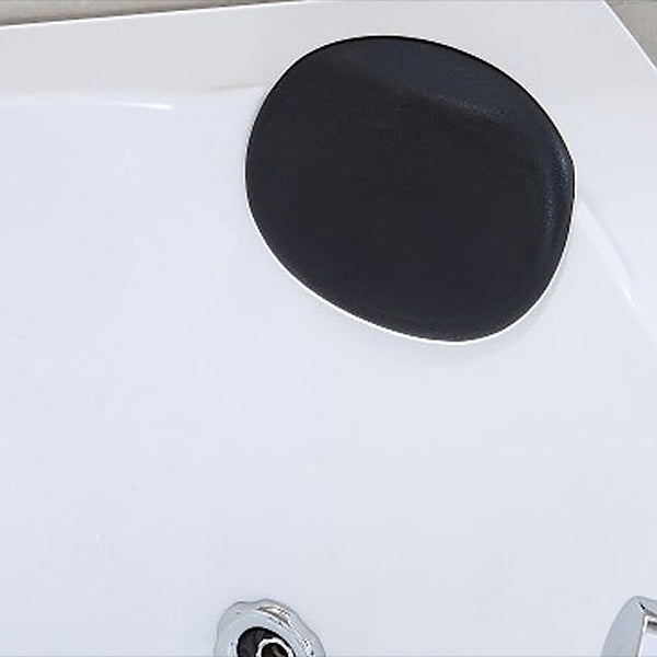 Modern Corner Bathtub Acrylic Soaking White Back to Wall Bathtub Clearhalo 'Bathroom Remodel & Bathroom Fixtures' 'Bathtubs' 'Home Improvement' 'home_improvement' 'home_improvement_bathtubs' 'Showers & Bathtubs' 7056231