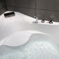 Modern Corner Bathtub Acrylic Soaking White Back to Wall Bathtub Clearhalo 'Bathroom Remodel & Bathroom Fixtures' 'Bathtubs' 'Home Improvement' 'home_improvement' 'home_improvement_bathtubs' 'Showers & Bathtubs' 7056233