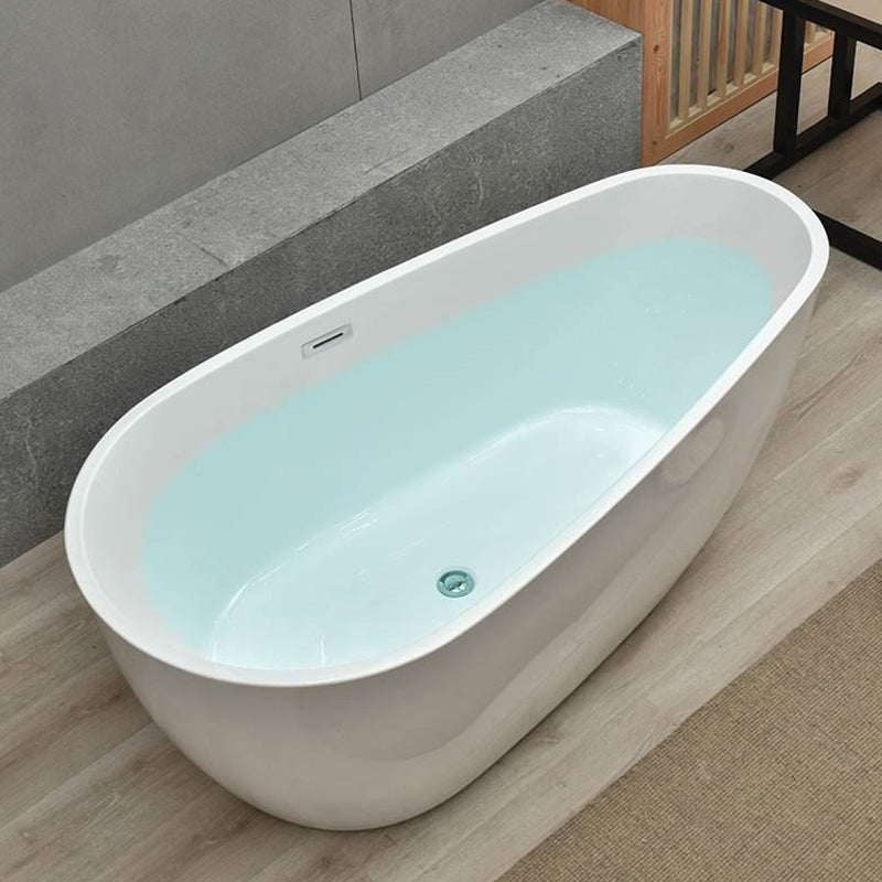 Center Modern Bathtub Freestanding Acrylic Soaking White Bath Tub Clearhalo 'Bathroom Remodel & Bathroom Fixtures' 'Bathtubs' 'Home Improvement' 'home_improvement' 'home_improvement_bathtubs' 'Showers & Bathtubs' 7056276