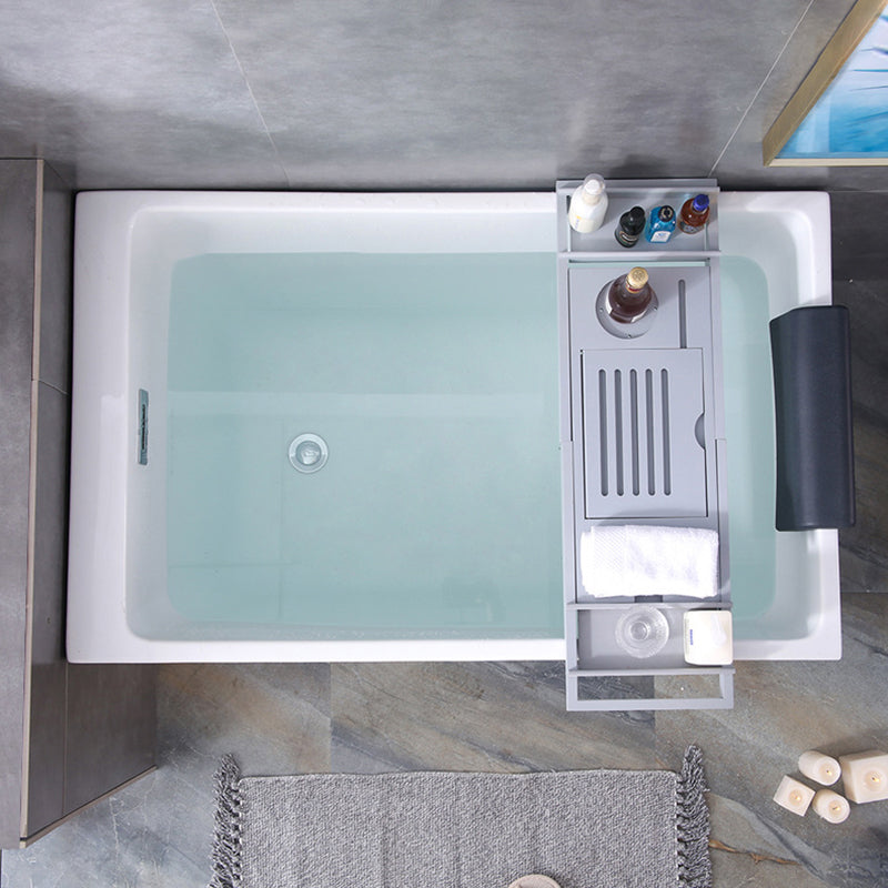 Modern Rectangular Bathtub Freestanding Acrylic Soaking White Bathtub (Board not Included) 51"L x 27"W x 25"H Without Seat Tub Clearhalo 'Bathroom Remodel & Bathroom Fixtures' 'Bathtubs' 'Home Improvement' 'home_improvement' 'home_improvement_bathtubs' 'Showers & Bathtubs' 7056315