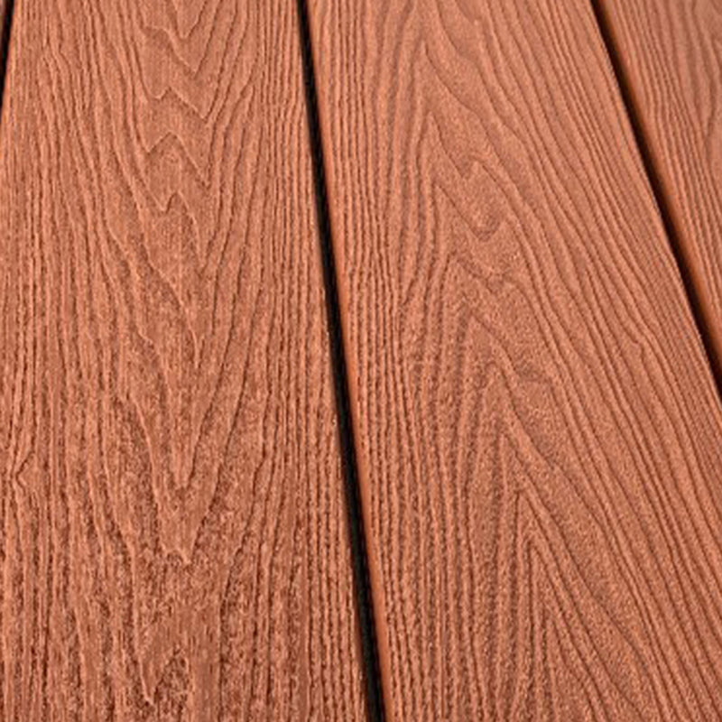 Outdoor Floor Patio Wooden Stripe Composite Waterproof Deck Plank Rosewood Clearhalo 'Home Improvement' 'home_improvement' 'home_improvement_outdoor_deck_tiles_planks' 'Outdoor Deck Tiles & Planks' 'Outdoor Flooring & Tile' 'Outdoor Remodel' 'outdoor_deck_tiles_planks' 7062740