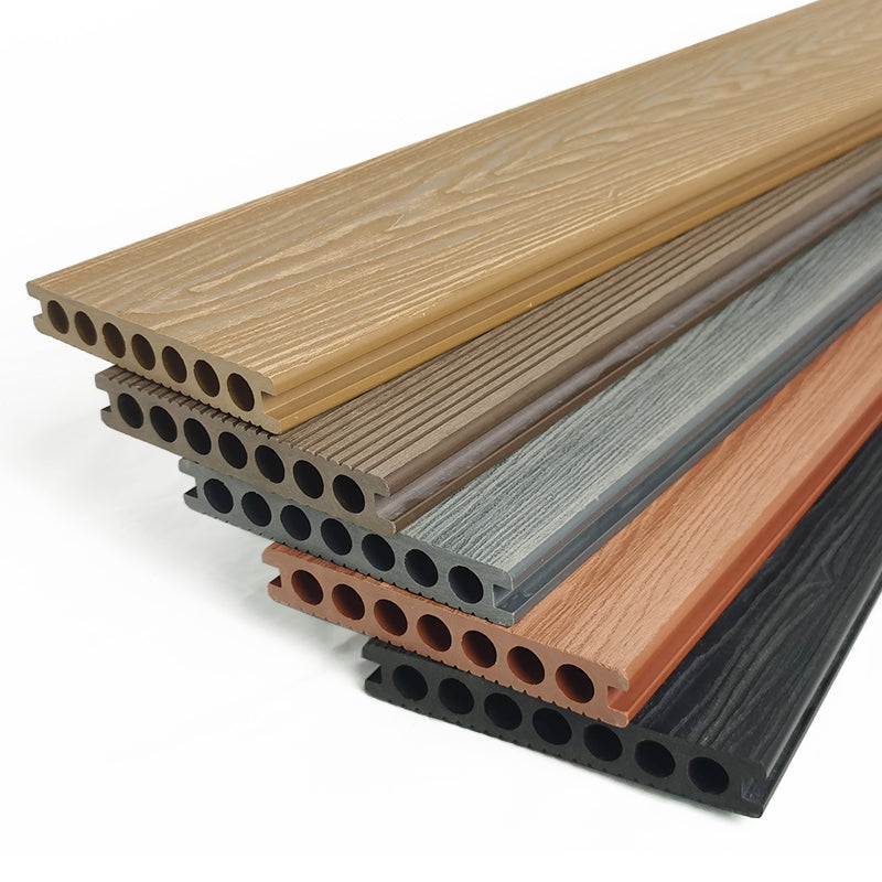 Outdoor Floor Patio Wooden Stripe Composite Waterproof Deck Plank Clearhalo 'Home Improvement' 'home_improvement' 'home_improvement_outdoor_deck_tiles_planks' 'Outdoor Deck Tiles & Planks' 'Outdoor Flooring & Tile' 'Outdoor Remodel' 'outdoor_deck_tiles_planks' 7062749