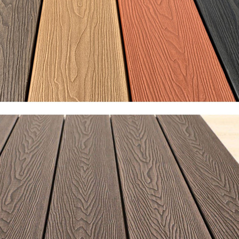 Outdoor Floor Patio Wooden Stripe Composite Waterproof Deck Plank Clearhalo 'Home Improvement' 'home_improvement' 'home_improvement_outdoor_deck_tiles_planks' 'Outdoor Deck Tiles & Planks' 'Outdoor Flooring & Tile' 'Outdoor Remodel' 'outdoor_deck_tiles_planks' 7062750