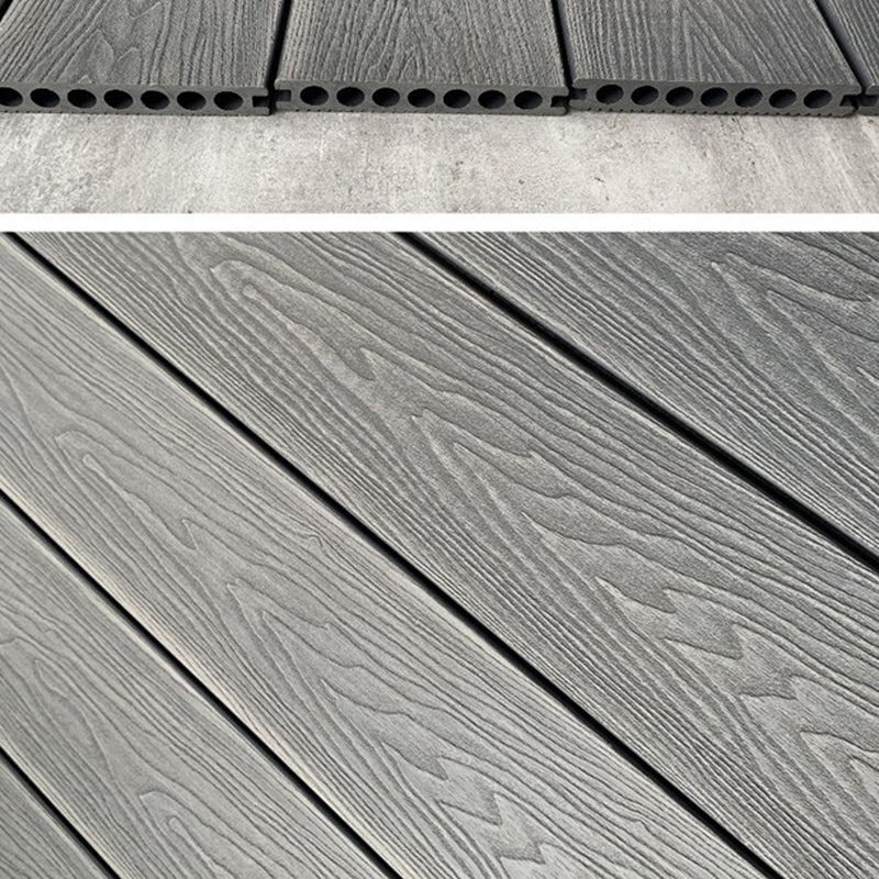 Outdoor Floor Patio Wooden Stripe Composite Waterproof Deck Plank Clearhalo 'Home Improvement' 'home_improvement' 'home_improvement_outdoor_deck_tiles_planks' 'Outdoor Deck Tiles & Planks' 'Outdoor Flooring & Tile' 'Outdoor Remodel' 'outdoor_deck_tiles_planks' 7062753