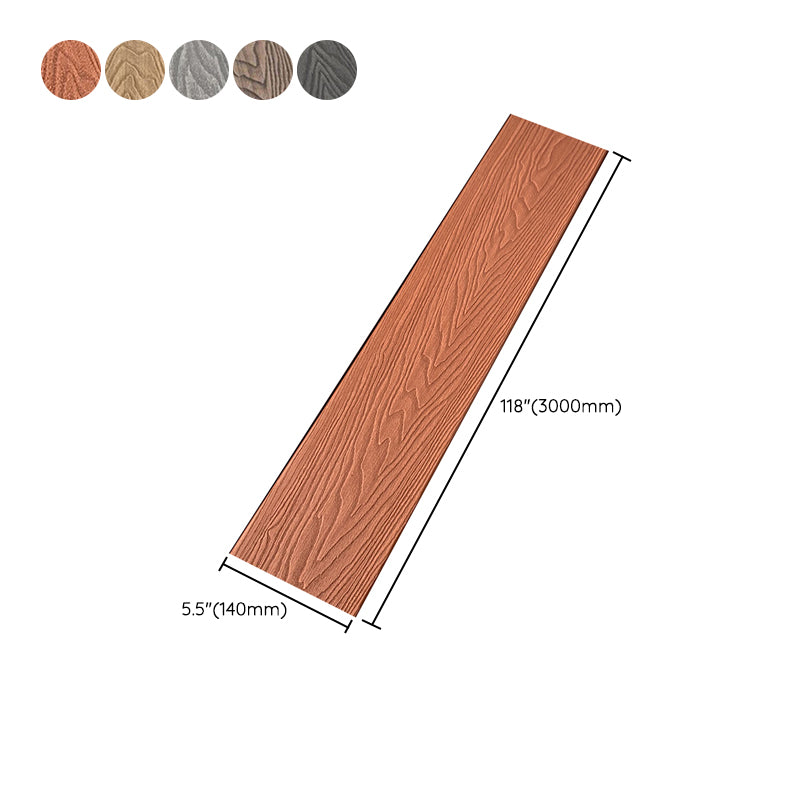 Outdoor Floor Patio Wooden Stripe Composite Waterproof Deck Plank Clearhalo 'Home Improvement' 'home_improvement' 'home_improvement_outdoor_deck_tiles_planks' 'Outdoor Deck Tiles & Planks' 'Outdoor Flooring & Tile' 'Outdoor Remodel' 'outdoor_deck_tiles_planks' 7062754