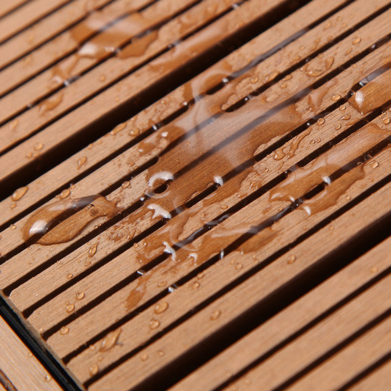 12" X 12" PVC 6-Slat Square Patio Tiles Snap Fit Installation Outdoor Flooring Tiles Clearhalo 'Home Improvement' 'home_improvement' 'home_improvement_outdoor_deck_tiles_planks' 'Outdoor Deck Tiles & Planks' 'Outdoor Flooring & Tile' 'Outdoor Remodel' 'outdoor_deck_tiles_planks' 7062769