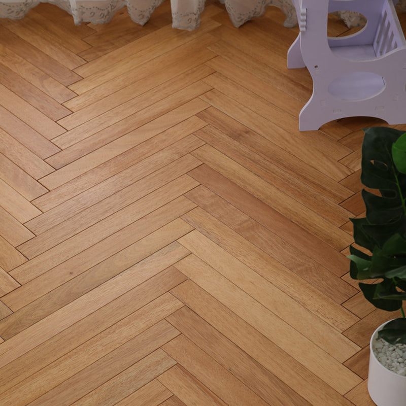 Modern Wood Flooring Wire Brushed Water Resistant Click-Locking Wood Tile Warm Yellow Clearhalo 'Flooring 'Hardwood Flooring' 'hardwood_flooring' 'Home Improvement' 'home_improvement' 'home_improvement_hardwood_flooring' Walls and Ceiling' 7062803
