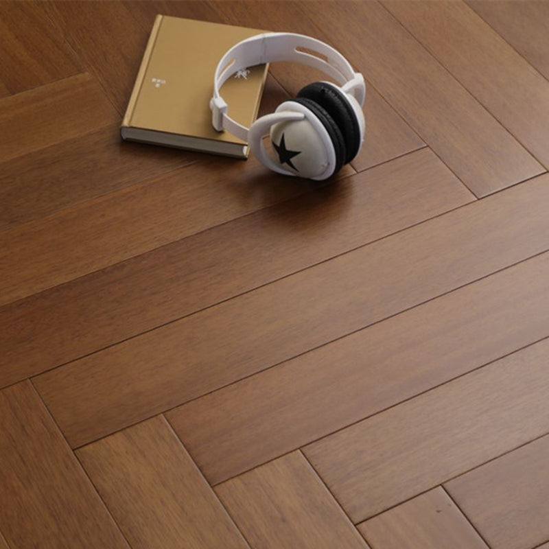 Modern Wood Flooring Wire Brushed Water Resistant Click-Locking Wood Tile Brown Clearhalo 'Flooring 'Hardwood Flooring' 'hardwood_flooring' 'Home Improvement' 'home_improvement' 'home_improvement_hardwood_flooring' Walls and Ceiling' 7062823
