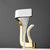 Unique Faucet Bathroom Waterfall Spout Lever Handle Single Hole Faucet White Clearhalo 'Bathroom Remodel & Bathroom Fixtures' 'Bathroom Sink Faucets' 'Bathroom Sinks & Faucet Components' 'bathroom_sink_faucets' 'Home Improvement' 'home_improvement' 'home_improvement_bathroom_sink_faucets' 7063021