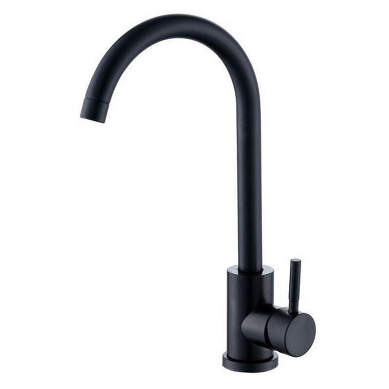 Modern Spray Kitchen Faucet Stainless Steel Swivel Spout Kitchen Sink Faucet Clearhalo 'Home Improvement' 'home_improvement' 'home_improvement_kitchen_faucets' 'Kitchen Faucets' 'Kitchen Remodel & Kitchen Fixtures' 'Kitchen Sinks & Faucet Components' 'kitchen_faucets' 7063056