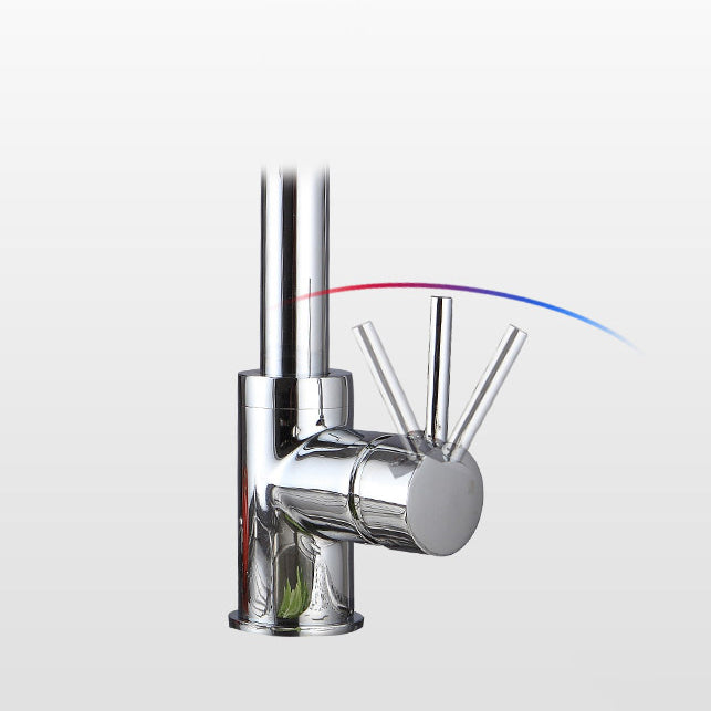Modern Spray Kitchen Faucet Brass Pulldown Sprayer Swivel Spout Bridge Faucet Clearhalo 'Home Improvement' 'home_improvement' 'home_improvement_kitchen_faucets' 'Kitchen Faucets' 'Kitchen Remodel & Kitchen Fixtures' 'Kitchen Sinks & Faucet Components' 'kitchen_faucets' 7063102