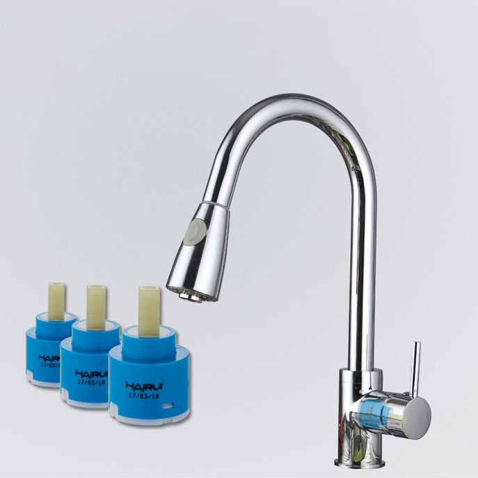 Modern Spray Kitchen Faucet Brass Pulldown Sprayer Swivel Spout Bridge Faucet Clearhalo 'Home Improvement' 'home_improvement' 'home_improvement_kitchen_faucets' 'Kitchen Faucets' 'Kitchen Remodel & Kitchen Fixtures' 'Kitchen Sinks & Faucet Components' 'kitchen_faucets' 7063107