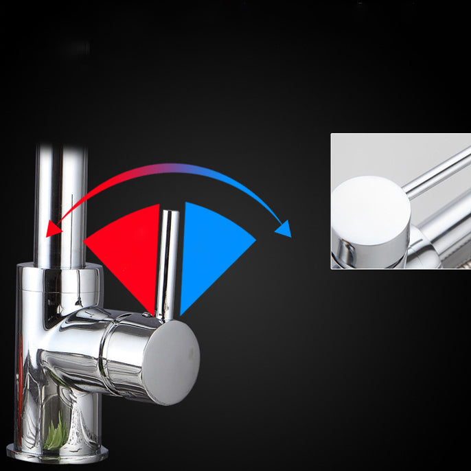 Modern Spray Kitchen Faucet Brass Pulldown Sprayer Swivel Spout Bridge Faucet Clearhalo 'Home Improvement' 'home_improvement' 'home_improvement_kitchen_faucets' 'Kitchen Faucets' 'Kitchen Remodel & Kitchen Fixtures' 'Kitchen Sinks & Faucet Components' 'kitchen_faucets' 7063108