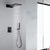 Brass Contemporary Shower Head Combo Modern Shower System for Bathroom Matte Black In-wall Top Spray 2 Clearhalo 'Bathroom Remodel & Bathroom Fixtures' 'Home Improvement' 'home_improvement' 'home_improvement_shower_faucets' 'Shower Faucets & Systems' 'shower_faucets' 'Showers & Bathtubs Plumbing' 'Showers & Bathtubs' 7063150