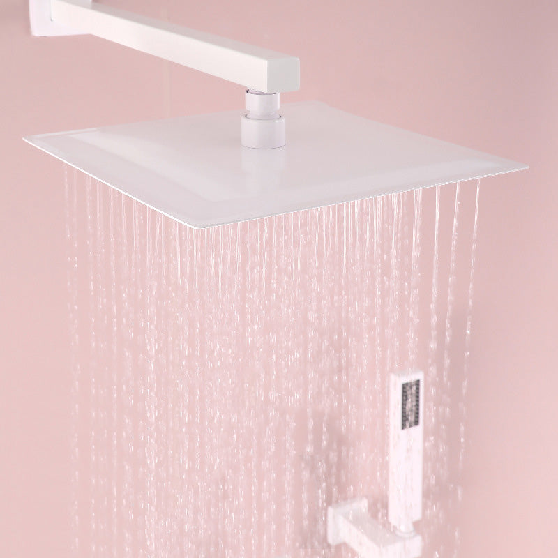 Modern Shower System Brass Adjustable Shower Head Shower Combo Clearhalo 'Bathroom Remodel & Bathroom Fixtures' 'Home Improvement' 'home_improvement' 'home_improvement_shower_faucets' 'Shower Faucets & Systems' 'shower_faucets' 'Showers & Bathtubs Plumbing' 'Showers & Bathtubs' 7063246