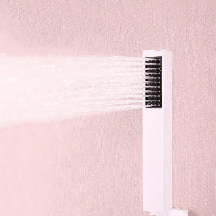 Modern Shower System Brass Adjustable Shower Head Shower Combo Clearhalo 'Bathroom Remodel & Bathroom Fixtures' 'Home Improvement' 'home_improvement' 'home_improvement_shower_faucets' 'Shower Faucets & Systems' 'shower_faucets' 'Showers & Bathtubs Plumbing' 'Showers & Bathtubs' 7063253